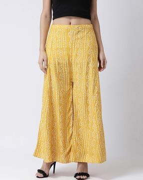 elasticated waist relaxed fit palazzos