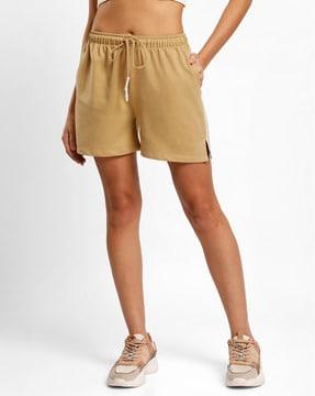 elasticated waist shorts with insert pockets