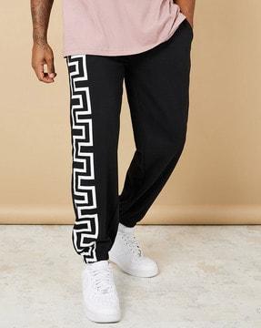 elasticated waist straight joggers