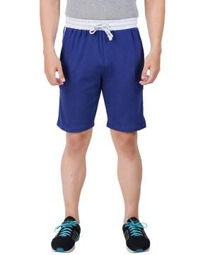 elasticated waistband city shorts