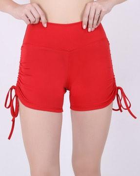 elasticated waistband city shorts