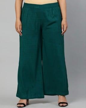 elasticated waistband relaxed fit palazzos
