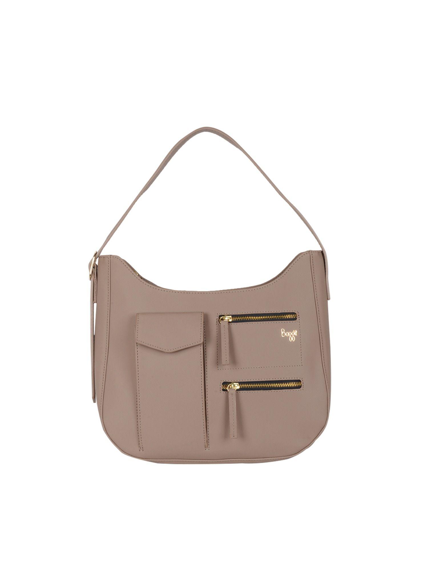 eldon medium beige hobo handbag