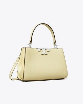 eleanor pebbled mini satchel bag