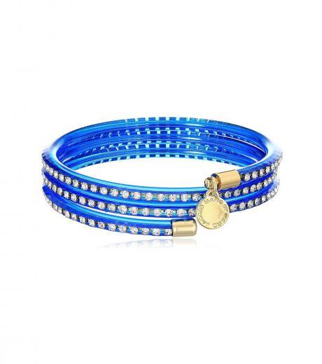 electric blue slinky zirconia bracelet