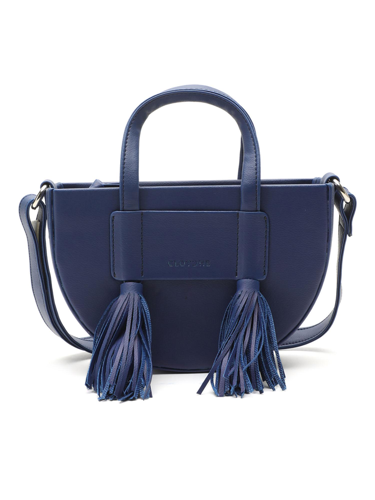 electric blue moon mini handbag