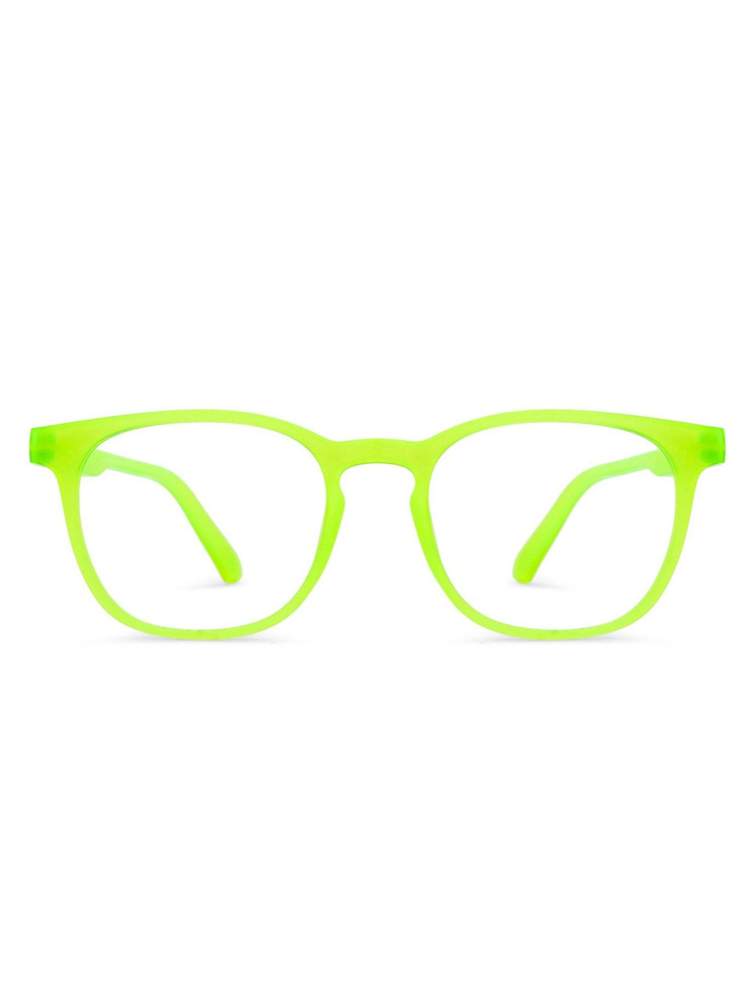 electric green full rim wayfarer square frame eyeglass (39 cm)