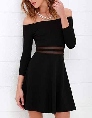 elegant eve black dress