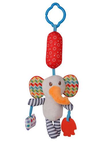 elephant grey hanging toy wind chime with teether