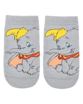 elephant print ankle-length socks