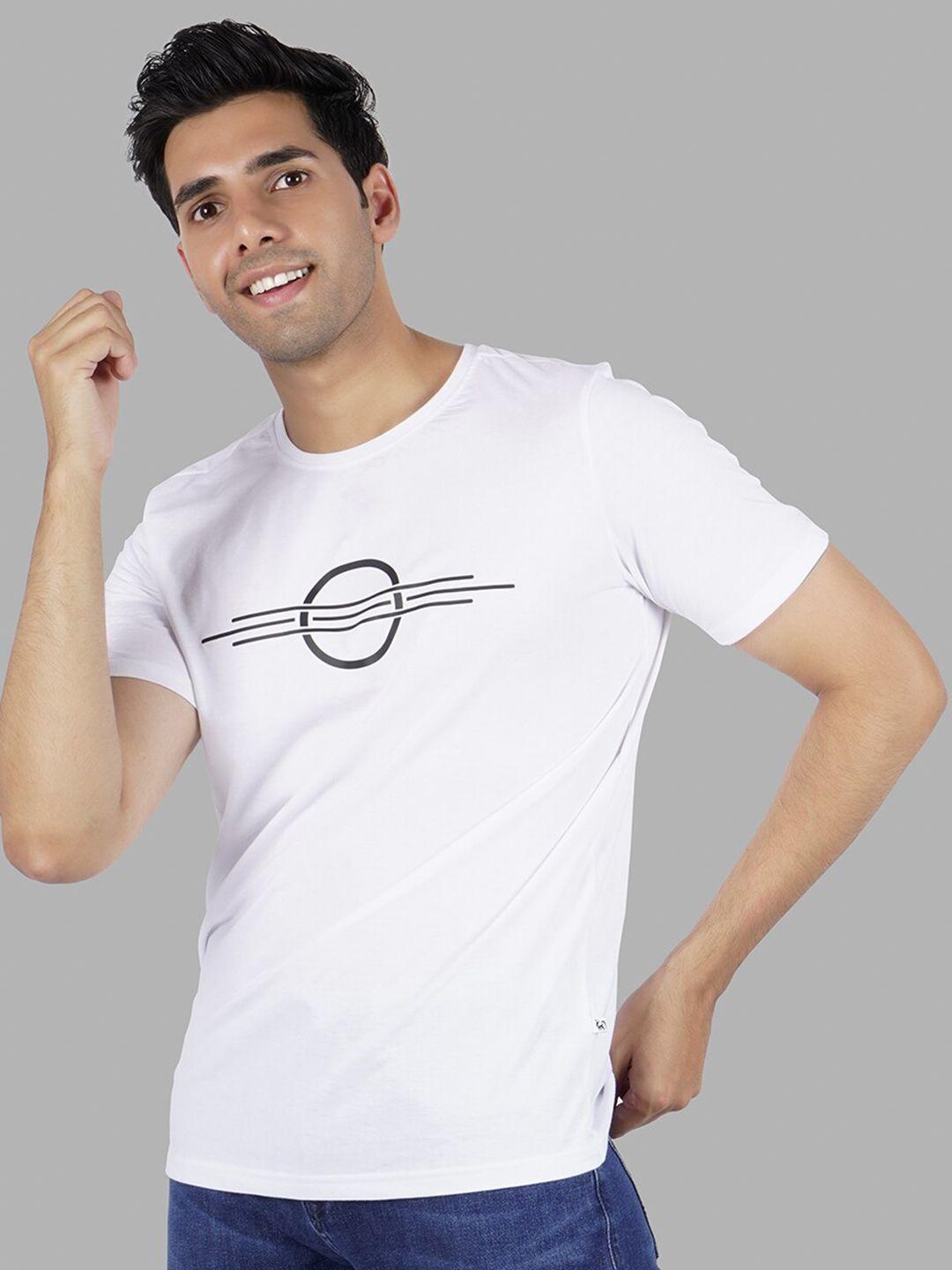 elibolz graphic printed round neck cotton t-shirt
