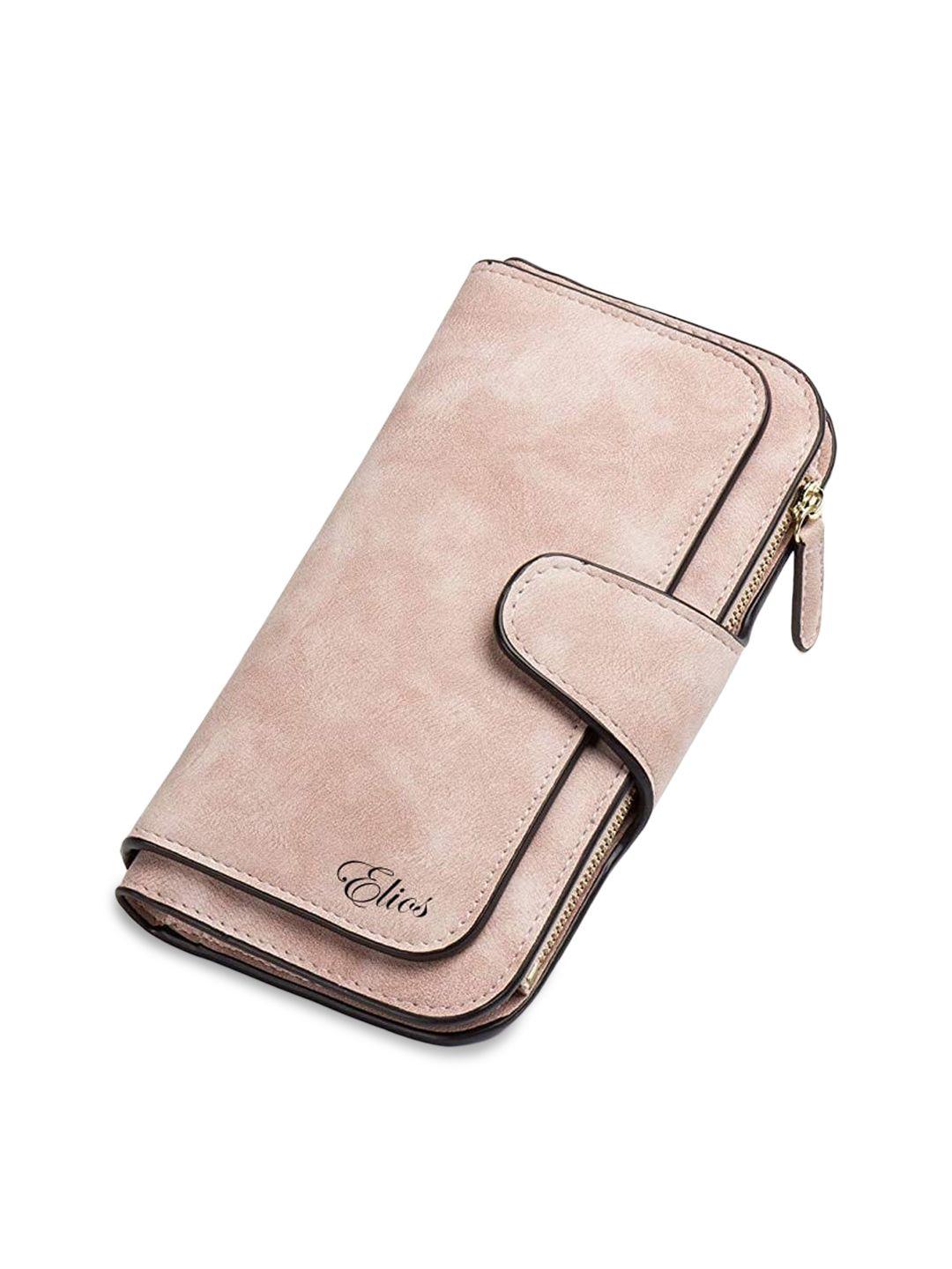 elios pink & black purse clutch