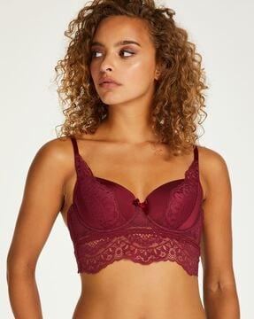 elise longline underwired lightly-padded bra