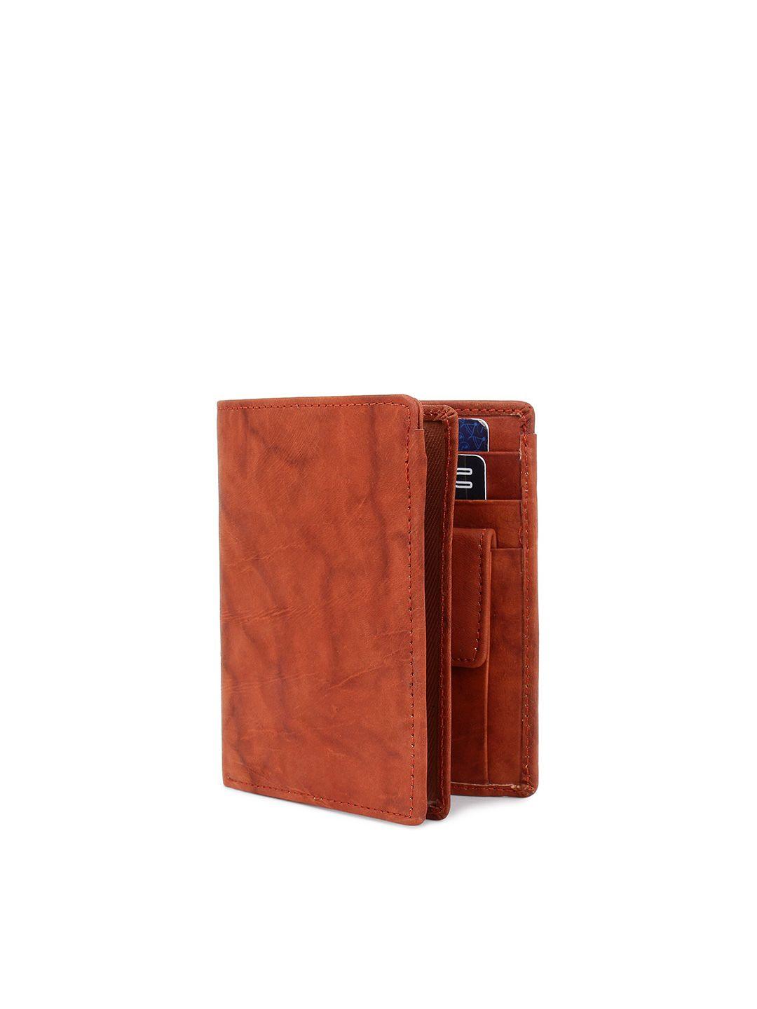 elite crafts men textured genuine leather two fold wallet