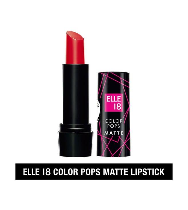 elle 18 color pops matte lipstick r31 crazy red - 4.3 gm