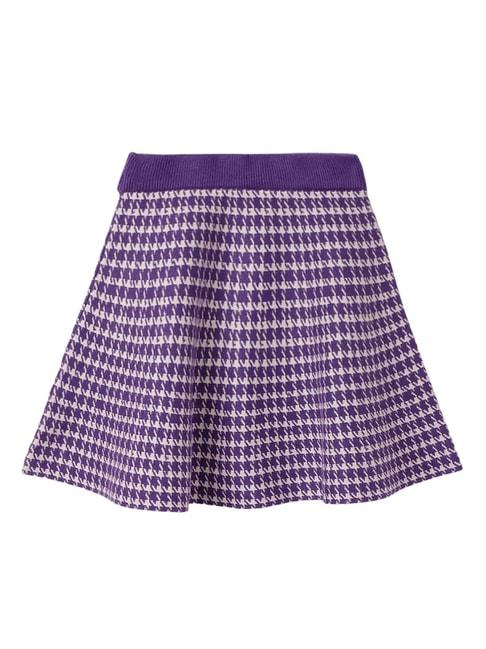 elle-kids-lilac-printed-skirt