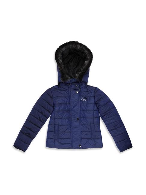 elle kids navy quilated jacket