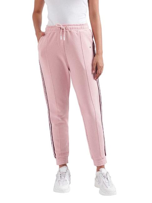 elle pink striped joggers
