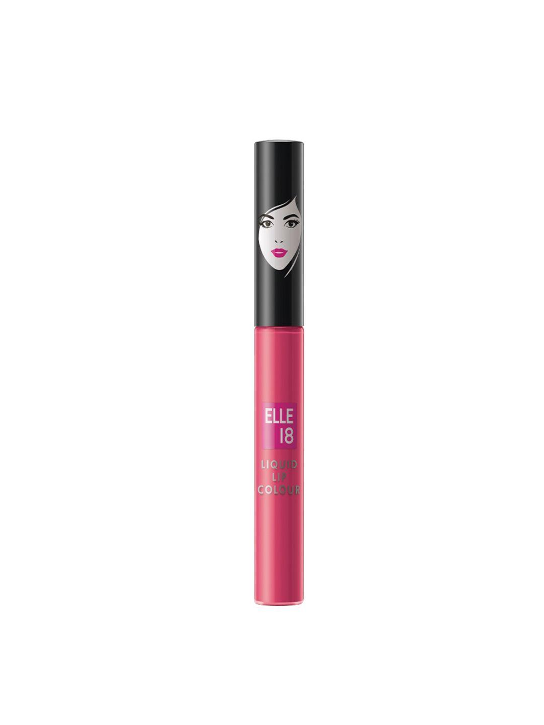 elle 18 one stroke matte long lasting liquid lip color 5.6 ml - warm fusicia