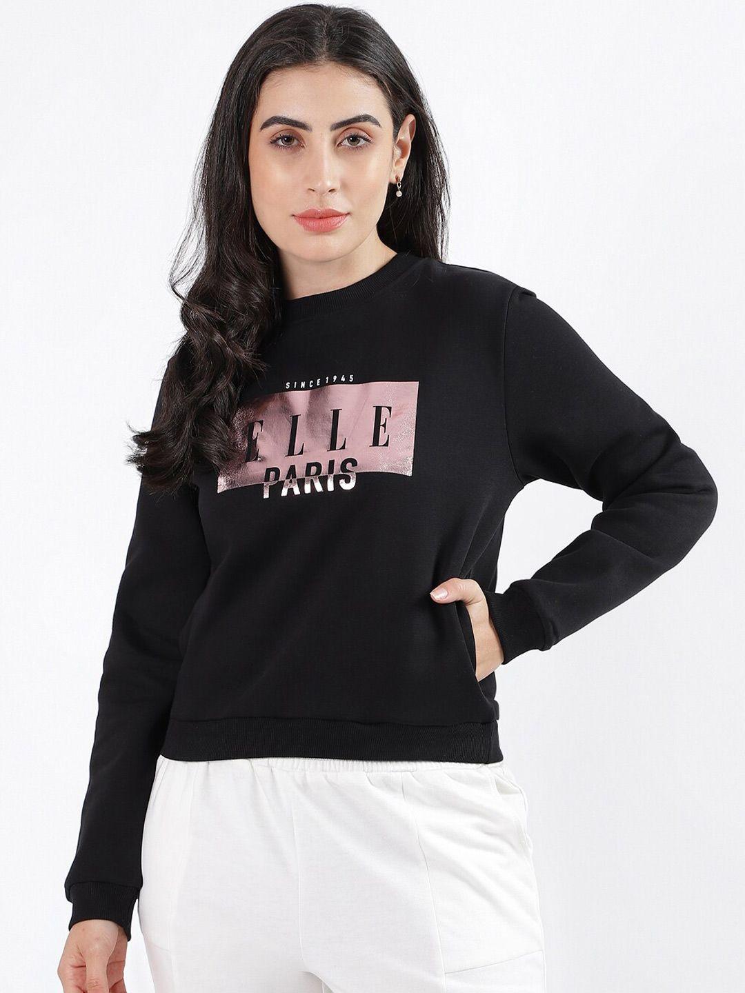 elle graphic printed sweatshirt