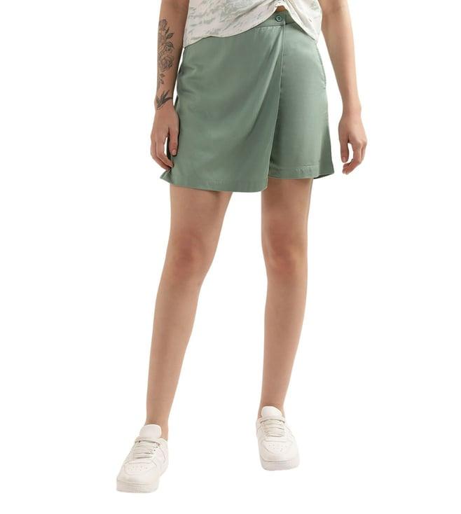 elle green regular fit skort