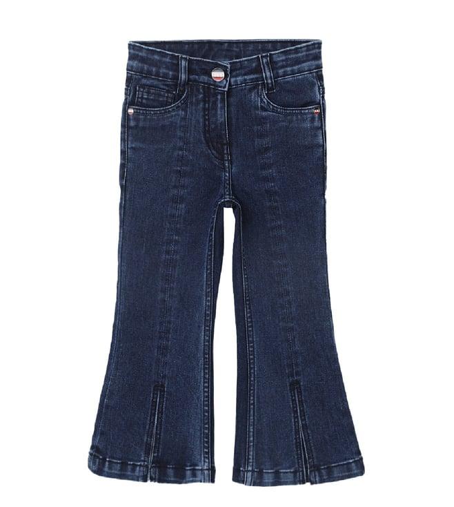 elle kids dark blue bootcut jeans