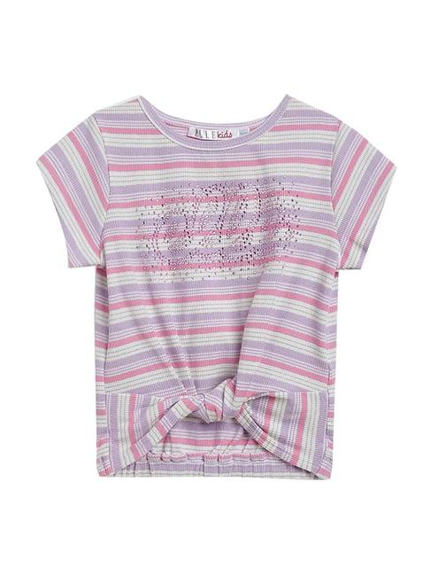 elle kids multicolor cotton printed t-shirt