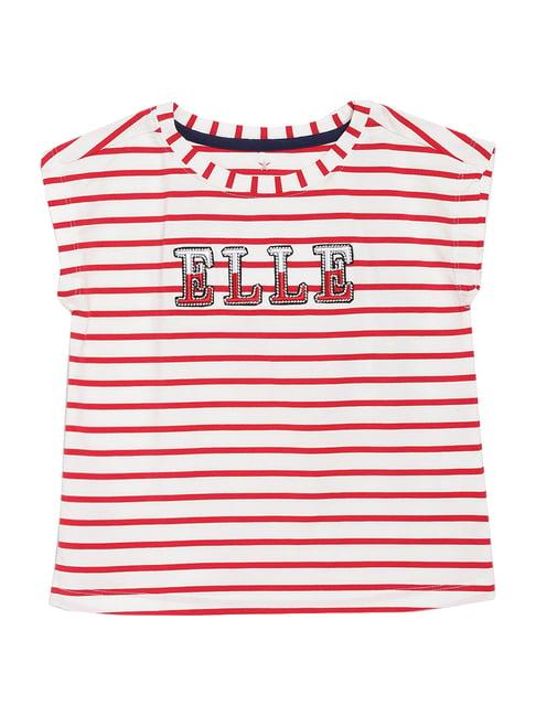 elle kids multicolor cotton striped top