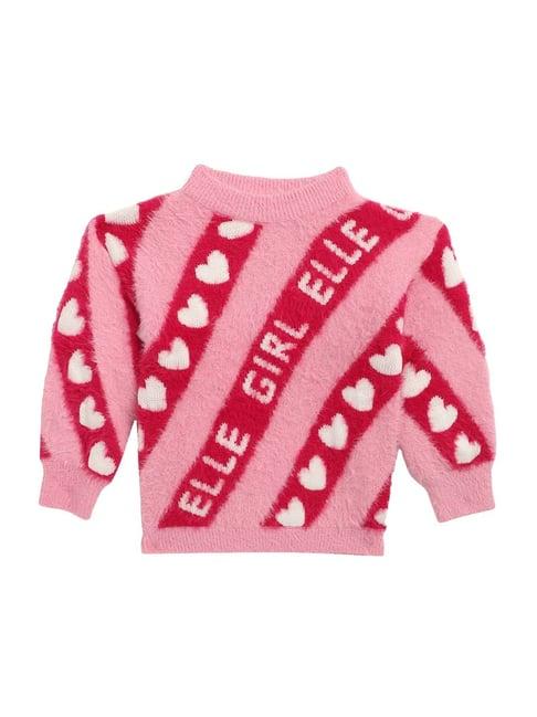 elle kids pink cotton sweatshirt