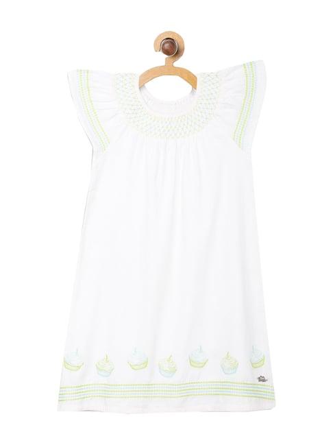 elle kids white dress