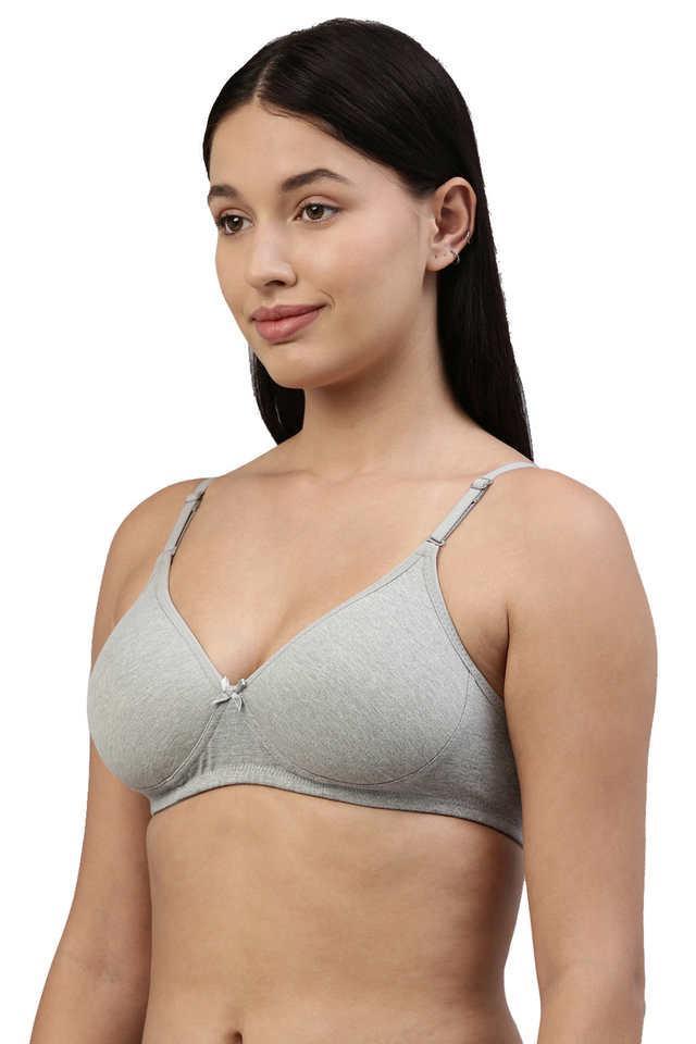 elle non-wired regular medium padded womens t-shirt bra pack of 2