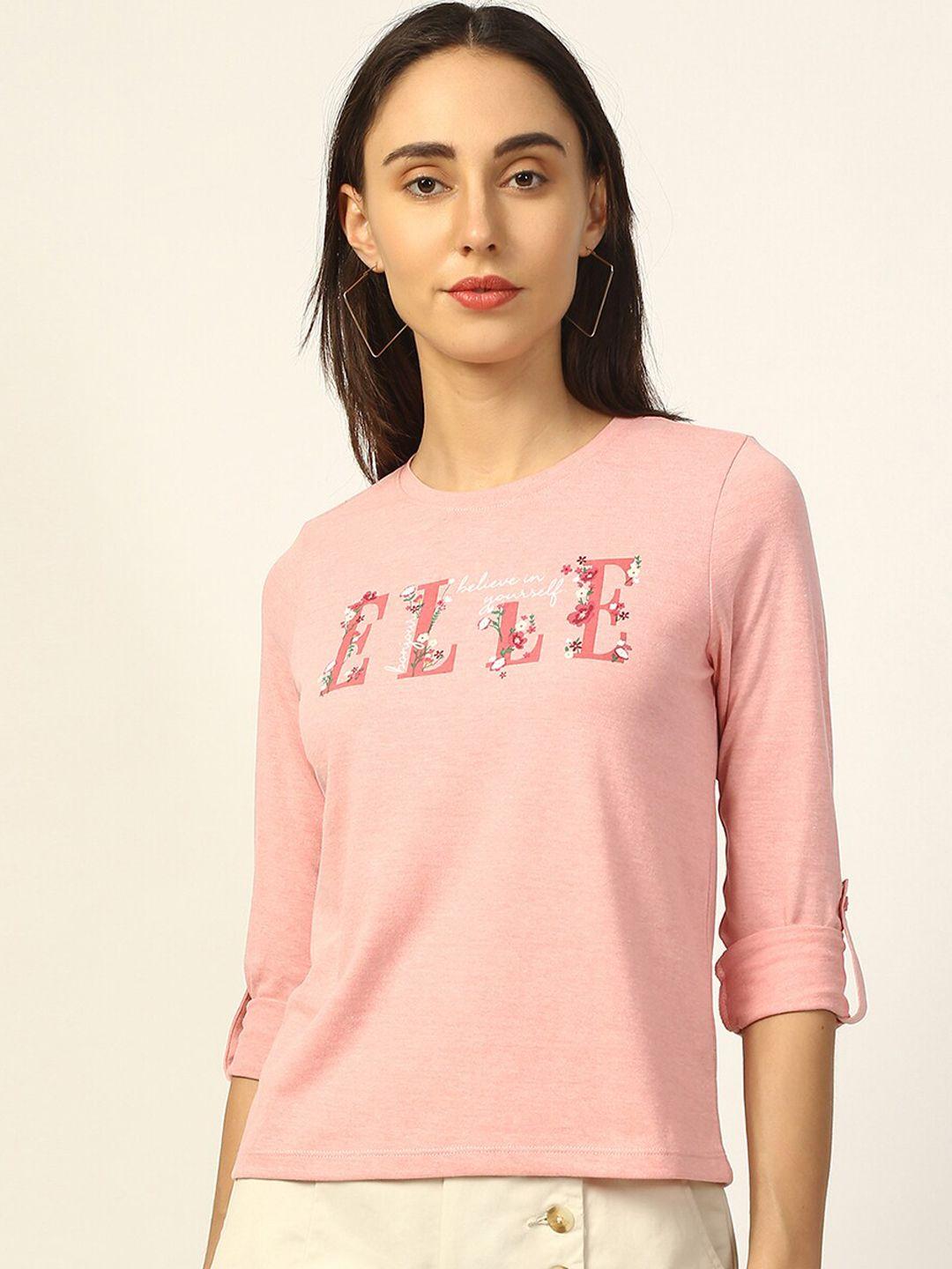 elle pink regular top