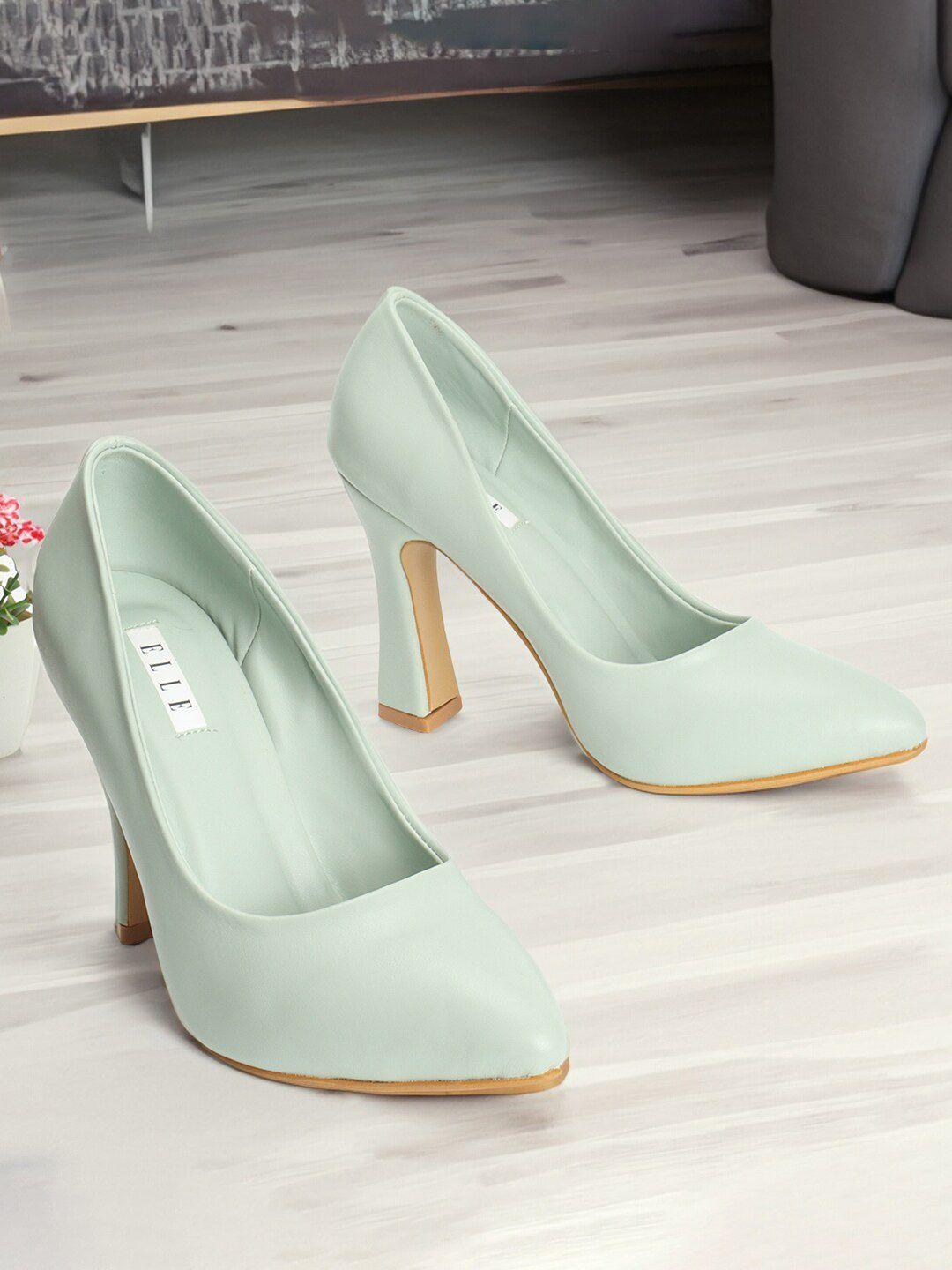 elle pointed toe block pumps