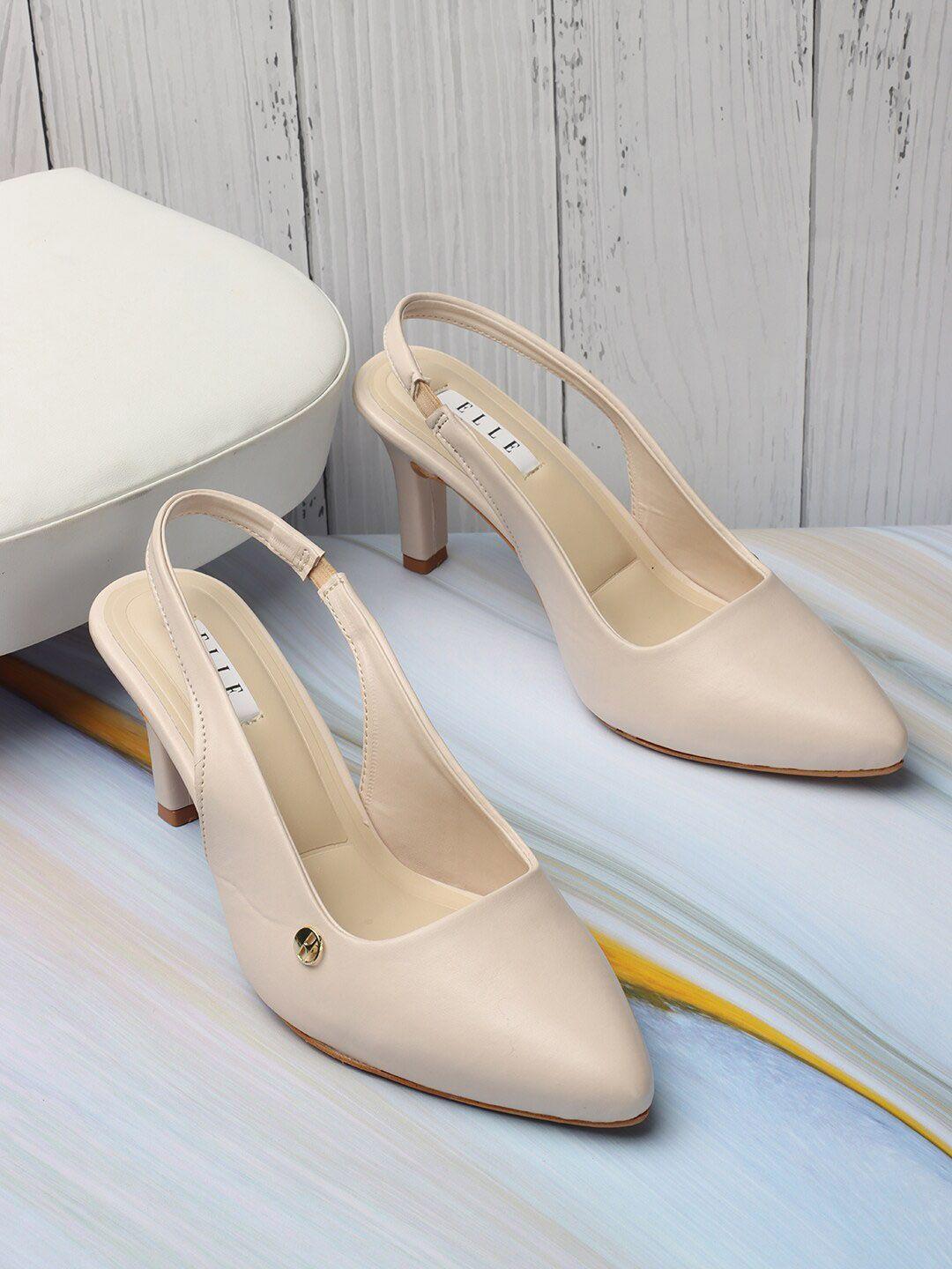 elle pointed toe slim heel mules