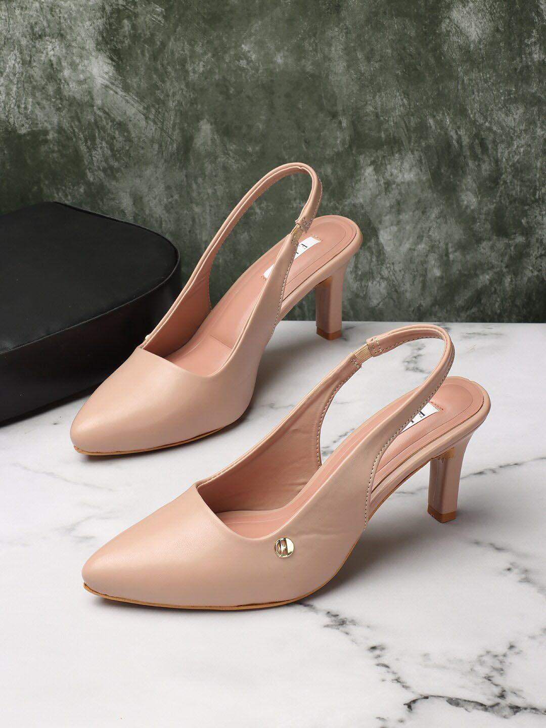 elle pointed toe slim heel mules