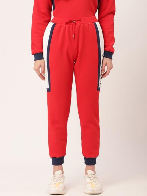 elle red joggers