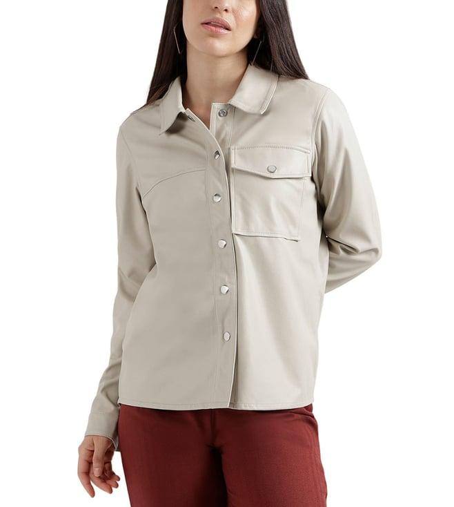 elle stone relaxed fit shirt