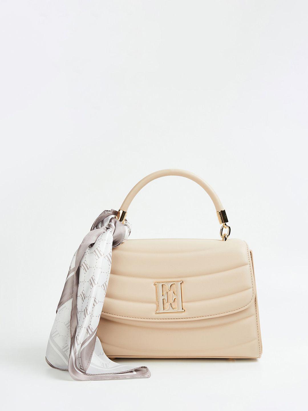 elle structured handheld bag