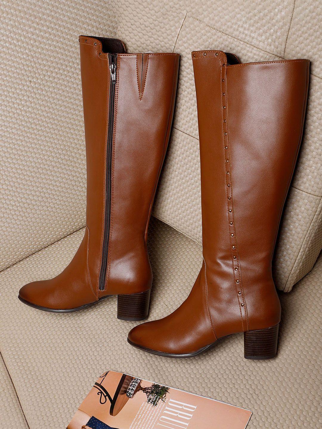 elle women embellished high -top regular boots