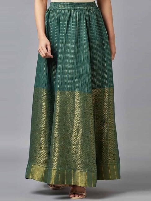 elleven from aurelia green embroidered skirt