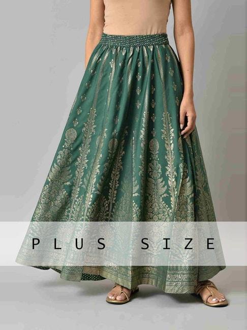 elleven from aurelia green paisley print skirts