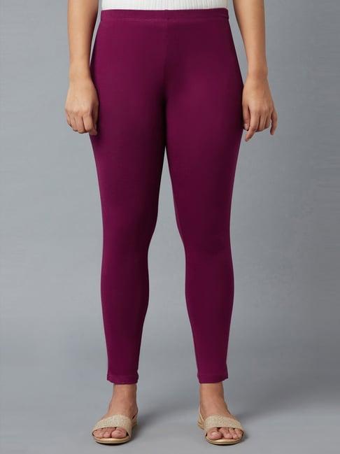 elleven from aurelia purple cotton leggings