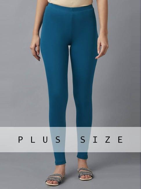 elleven blue plain leggings