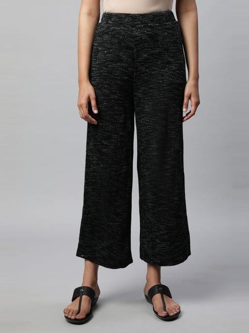 elleven from aurelia black loose fit palazzos