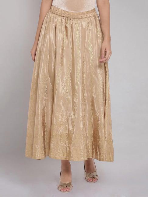 elleven gold printed skirts