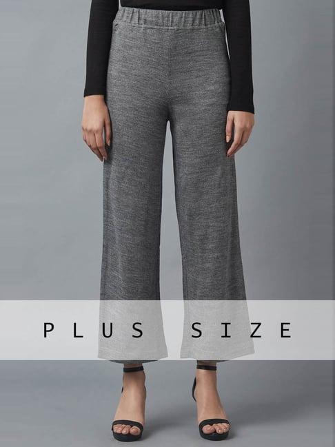 elleven grey plain palazzos