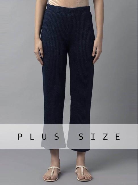 elleven navy plain pants