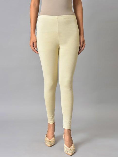 elleven off-white skinny fit leggings