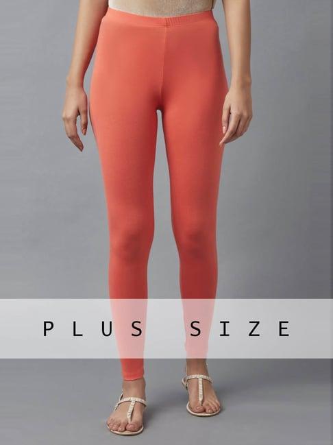 elleven peach plain leggings