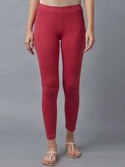 elleven pink plain leggings